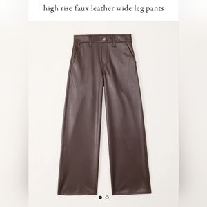 Abercrombie kids faux leather pants